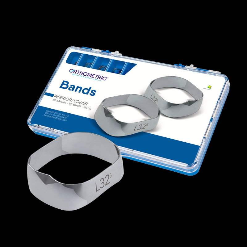 BANDAS ORTODONTICAS INFERIOR KIT 190/1 ORTHOMETRIC