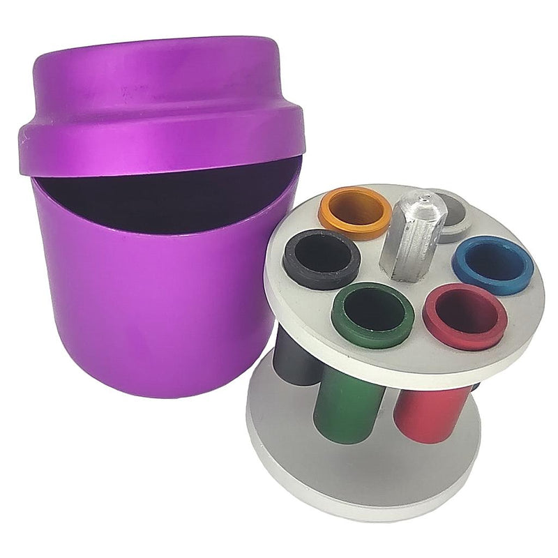 CAJA P/ESTERILIZAR ENDODONTICA REDONDA ENDOBOX MORADA GOLGRAN