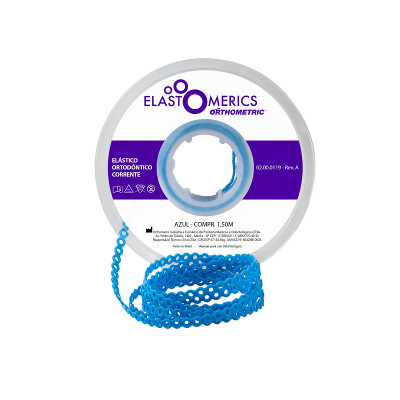 ELASTICOS CADENETA CORTO AZUL 1.5M ORTHOMETRIC