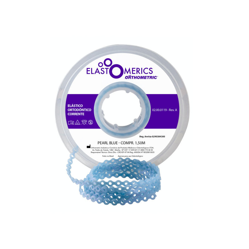 ELASTICOS CADENETA CORTO AZUL PERLA 1.5M ORTHOMETRIC