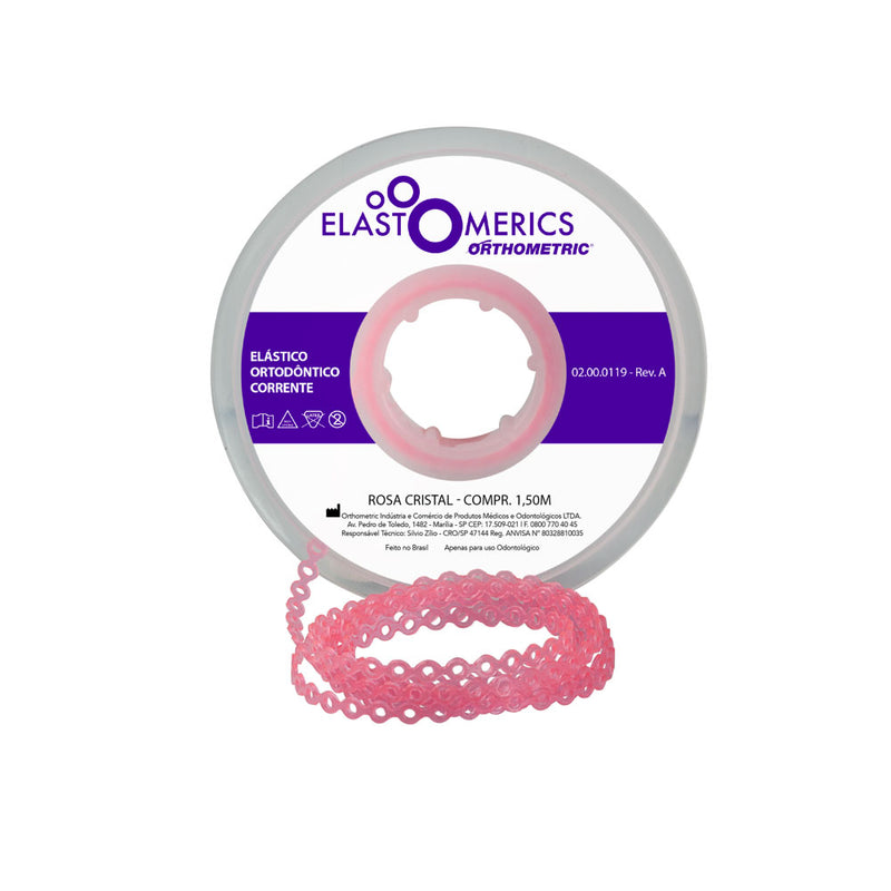 ELASTICOS CADENETA CORTO ROSA BEBE 1.5M ORTHOMETRIC