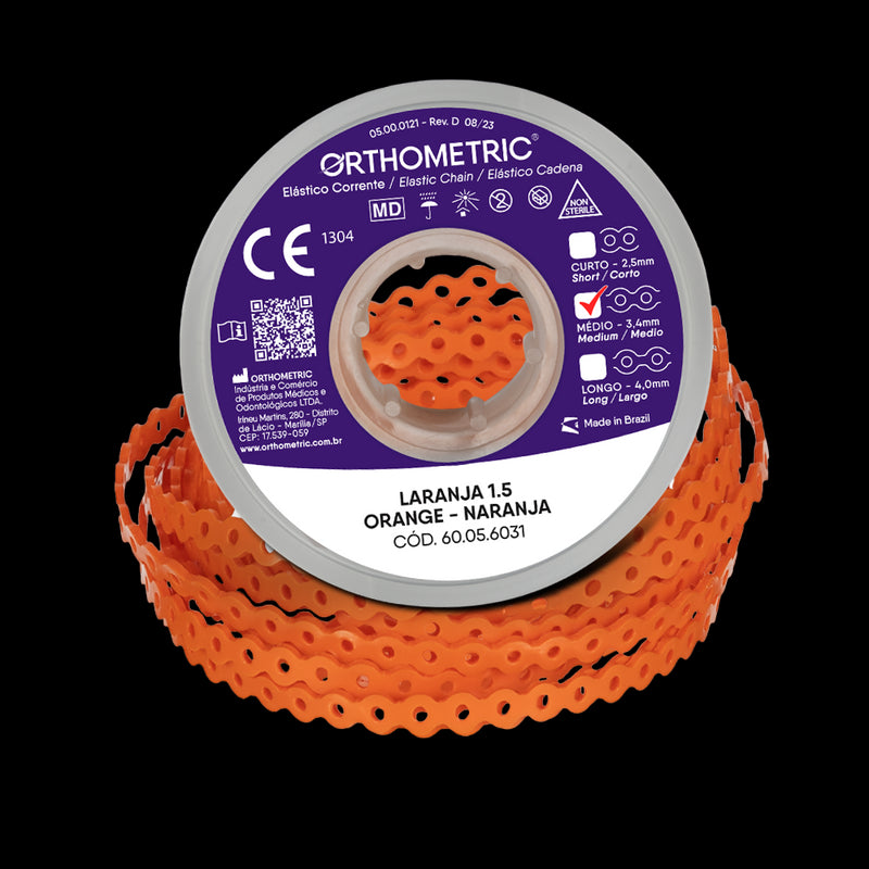 ELASTICOS CADENETA MEDIO NARANJA 1.5M ORTHOMETRIC