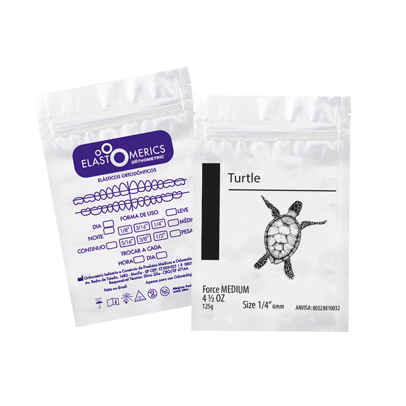 ELASTICOS INTRAORALES 1/4" MEDIO (4.5 OZ) ORTHOMETRIC