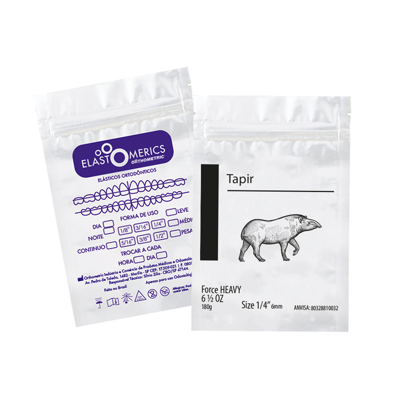 ELASTICOS INTRAORALES 1/4" PESADO (6.5 OZ) ORTHOMETRIC