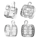 BRACKET ICERAM-P POLY SAFIRO ROTH ORTHOMETRIC KIT 5/1 PROMO (01 DENTOFORMO GRATIS)
