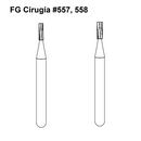 FRESA CARBIDE P/CIRUGIA FGC557 RAZOR AMERICAN BURRS