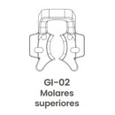 GRAPA P/AISLAMIENTO INDUSBELLO TRANSPARENTE G2 MOLARES SUPERIORES KIT 15/1