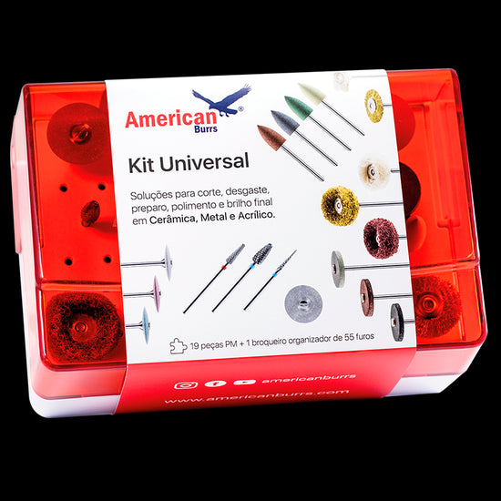 KIT P/TERMINACION Y PULIDO UNIVERSAL LABORATORIAL AMERICAN BURRS