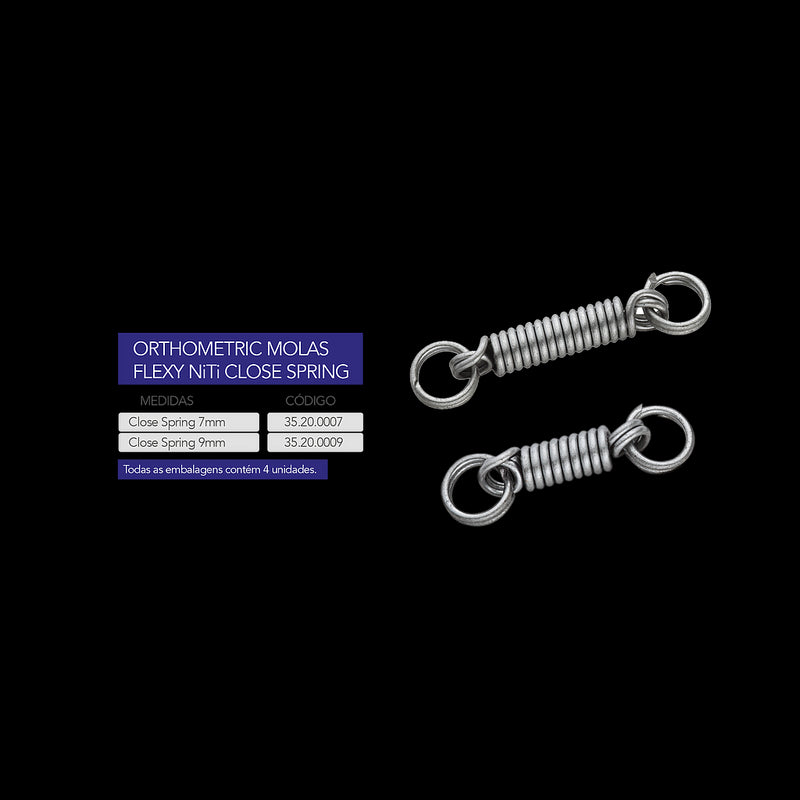 RESORTE NITI CERRADO PARA MINI TORNILLO 9MM ORTHOMETRIC