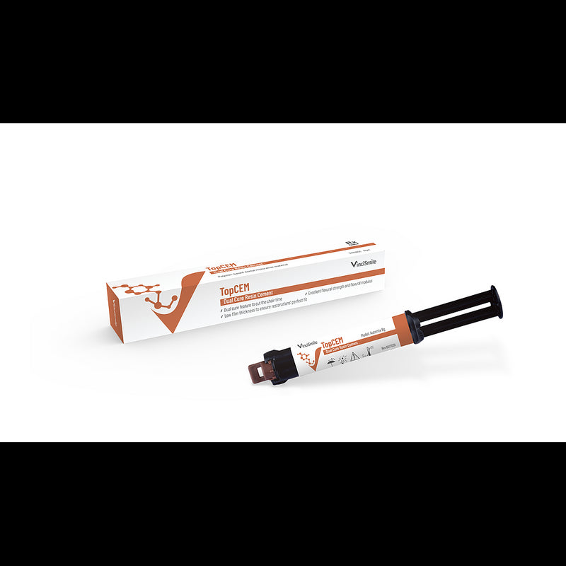TOPCEM CEMENTO RESINOSO DUAL CURE  (WHITE OPAQUE) HUGE DENTAL
