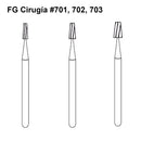FRESA CARBIDE P/CIRUGIA FGC703 RAZOR AMERICAN BURRS