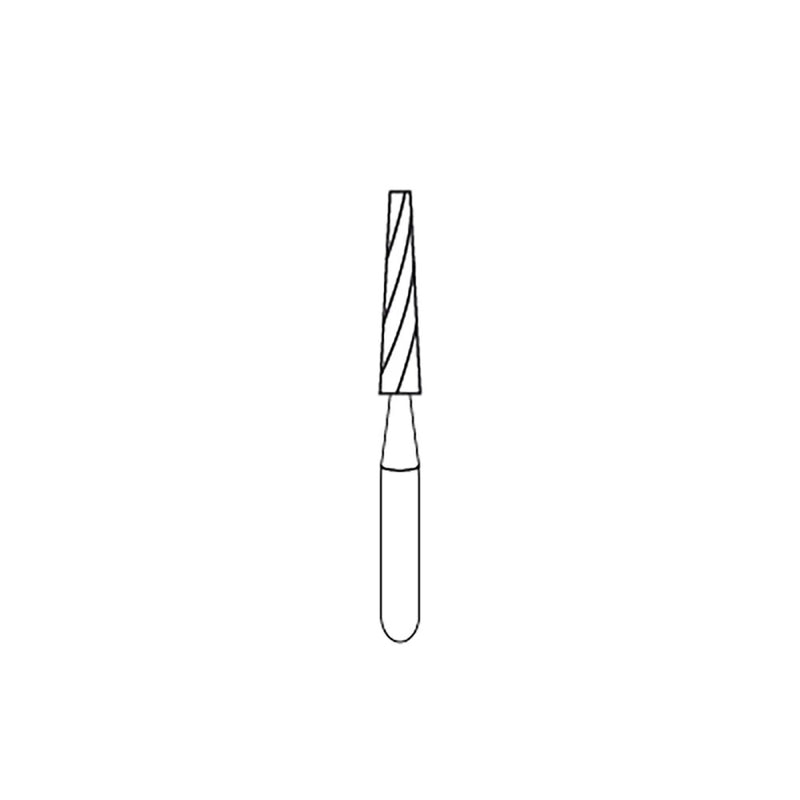 FRESA CARBIDE P/ACABADO (12) FG7205 CONICA LARGA RAZOR AMERICAN BURRS