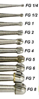 FRESA CARBIDE P/OPERATORIA FG1/4  ESFERICA RAZOR AMERICAN BURSS