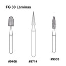 FRESA CARBIDE P/ACABADO (30)  FG9903 AGUJA RAZOR AMERICAN BURRS