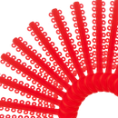 ELASTICOS LIGADURAS MODULAR ROJO CRISTAL ORTHOMETRIC