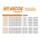 ARCO FLEXY NITI TERMO ACTIVO ORTHOMETRIC KIT 100 PAQUETES PROMO (REDONDOS+RECTANGULARES)