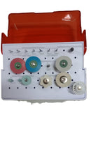 KIT ACADEMICO PUCMM POSTGRADO DISILICATO DE LITIO Y CERAMICA MAESTRIA PROSTODONCIA E IMPLANTOLOGIA ORAL AMERICAN BURRS