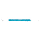 ESPATULA CALCADOR P/RESINA 2 BOLINHA MANGO SILICONA AZUL GOLGRAN