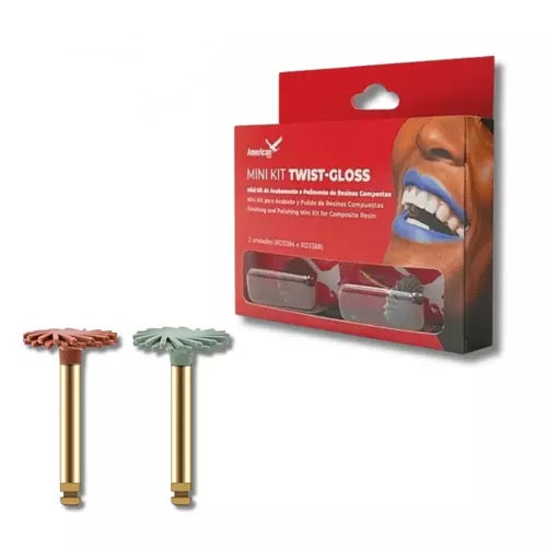 KIT P/TERMINACION Y PULIDO TWISTGLOSS MINIKIT 2/1 AMERICAN BURRS