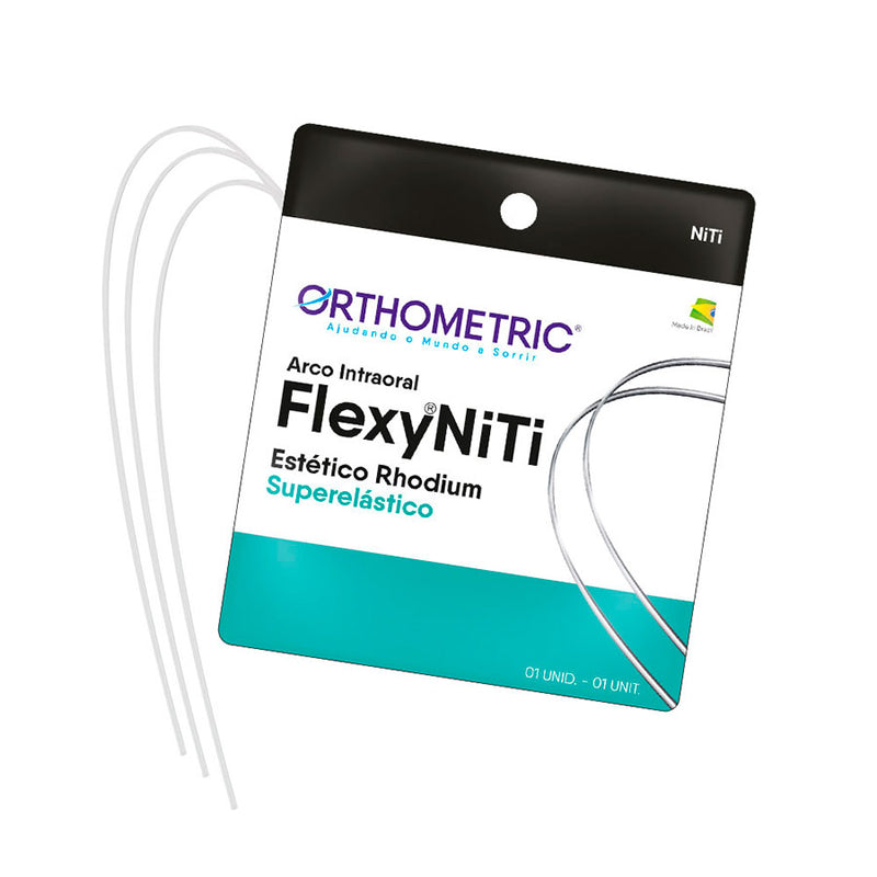 ARCO FLEXY NITI ESTHETIC RHODIUM 019X025 SUP ORTHOMETRIC