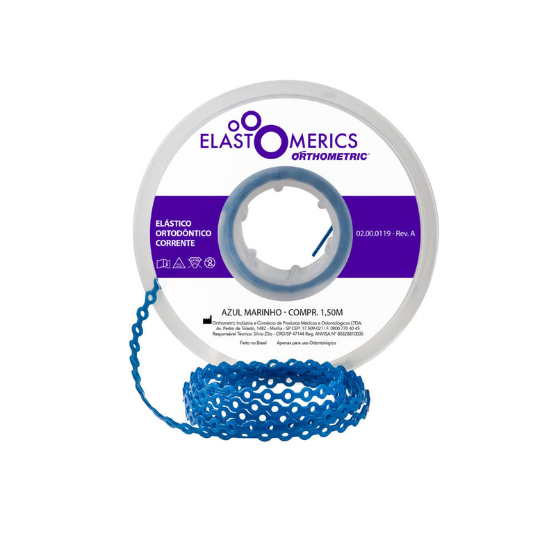 ELASTICOS CADENETA MEDIO AZUL MARINO 1.5M ORTHOMETRIC