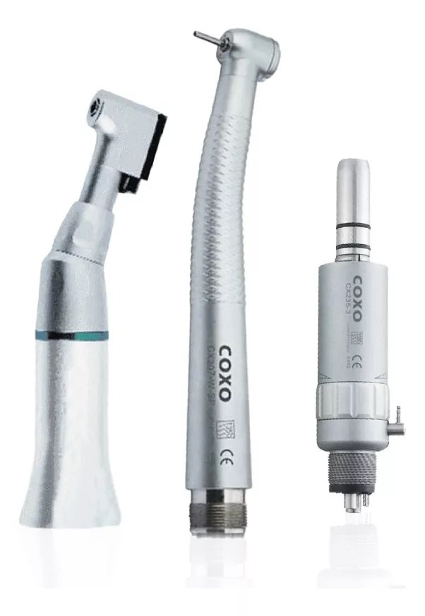 KIT TURBINA Y MICROMOTOR  C/CONTRANGULO Y PIEZA RECTA COXO
