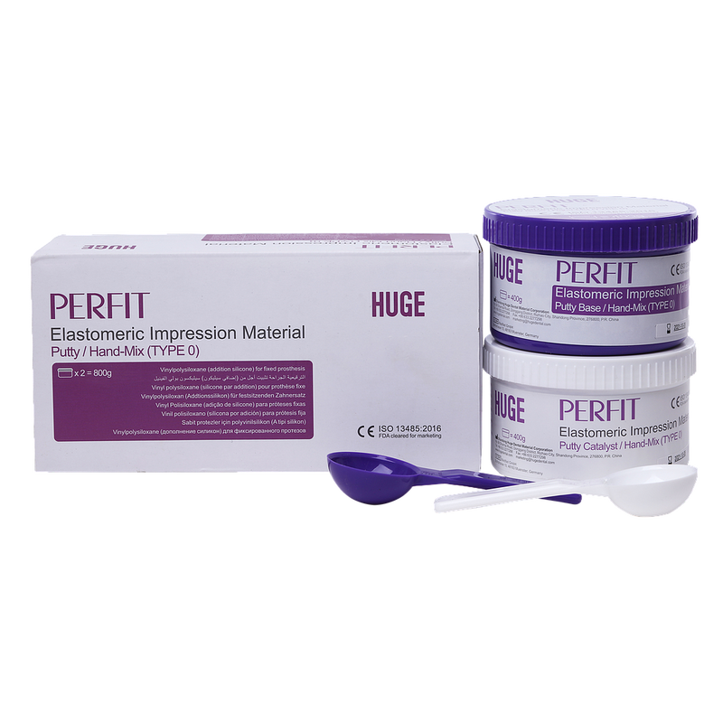 SILICONA PF PESADA (2X400GR) FAST SET HUGE DENTAL