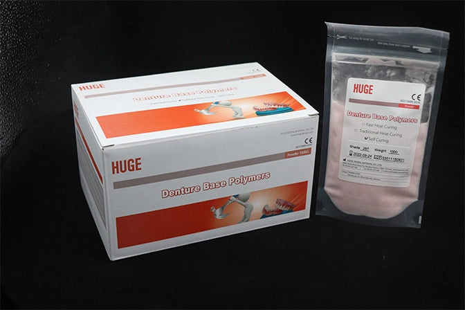 SELF CURE ACRYLIC RESIN, 1kg/box, including 10 bags, COLOR HUGE DENTAL